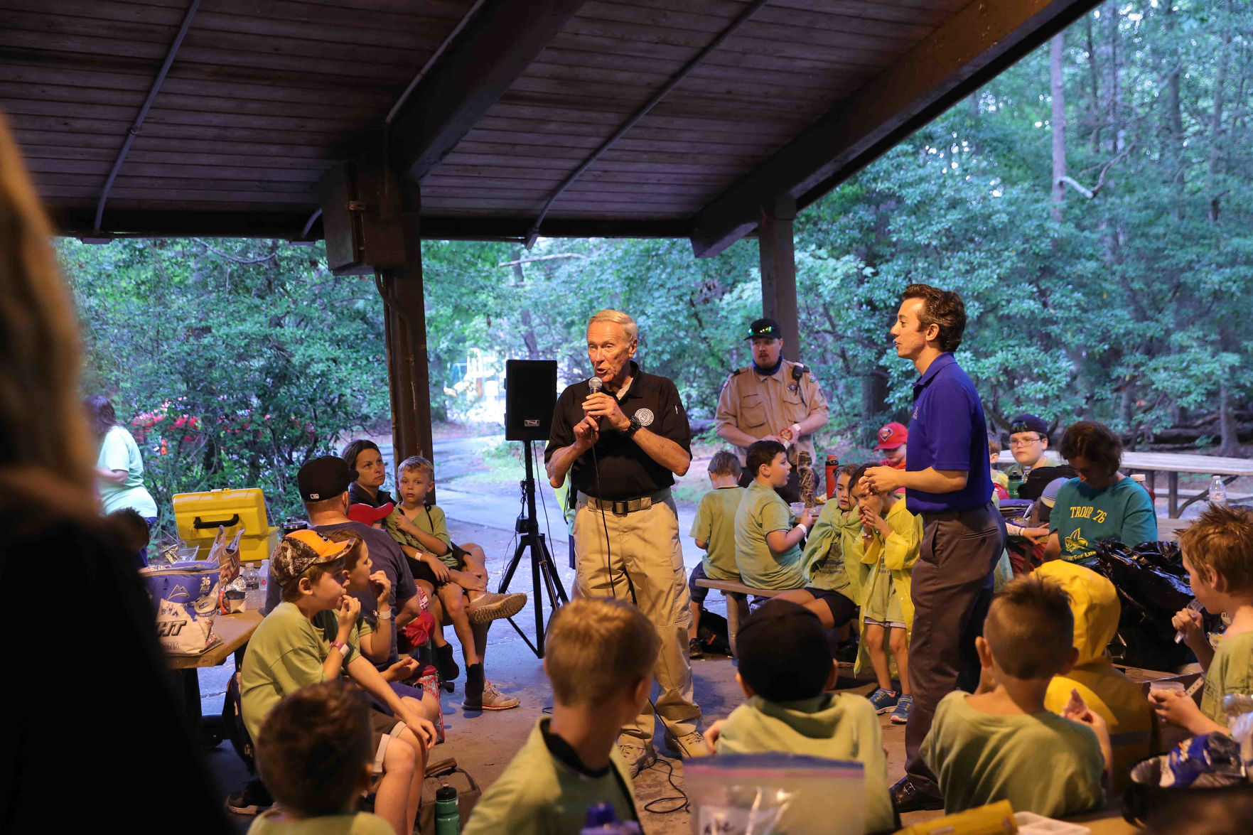 Joe Martucci conducted a safety and weather for Boy Scout troops